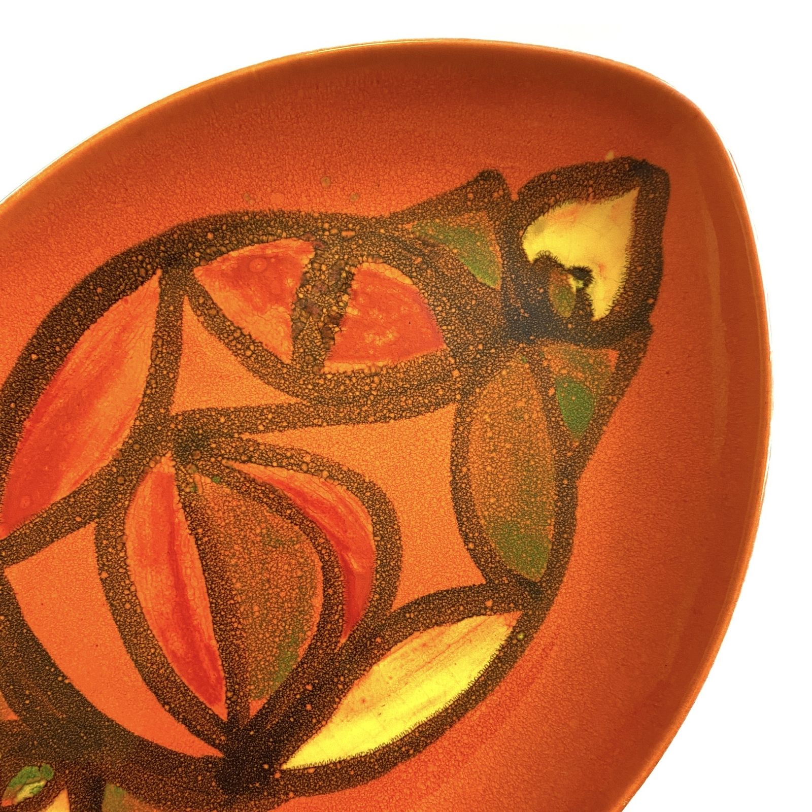 Poole Pottery Delphis Teardrop Dish door Anita Lawrence, Engels keramiek jaren 1970 photo vinterior