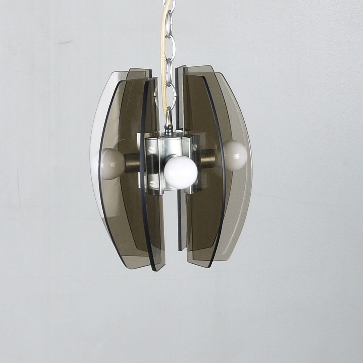 photo furniture Fontana Arte Style Glass Pendant 1970s