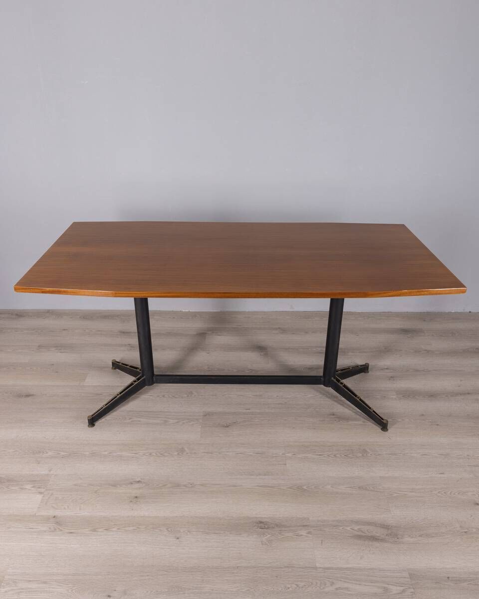 Vintage Wooden Table From The 1960s Designed By Carlo Ratti For Lissoni. photo 2405.0