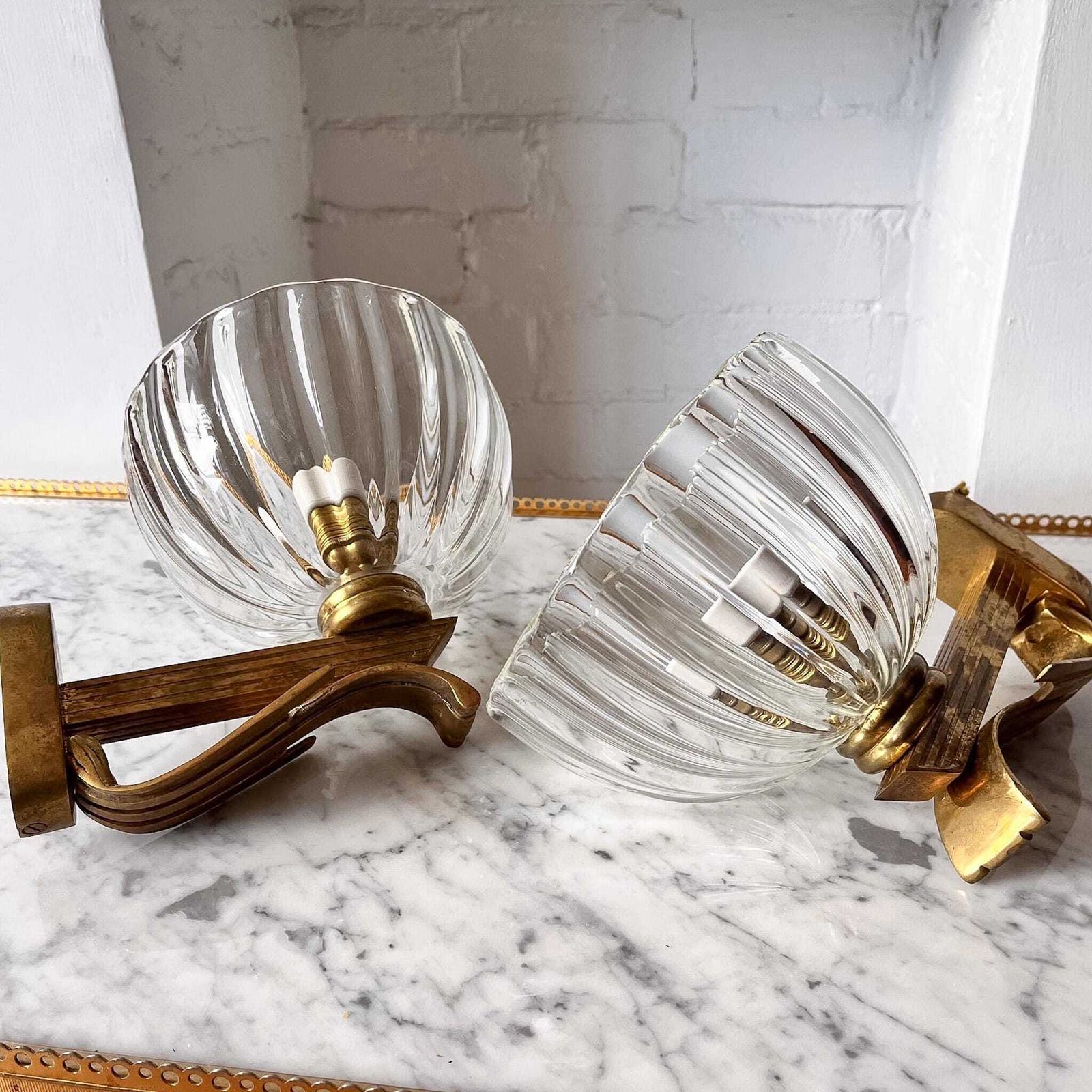 Italian Murano Glass Wall Sconces By Barovier & Toso