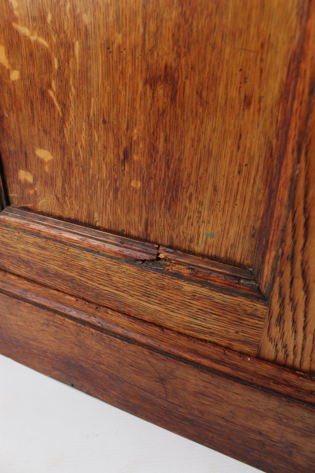 Slim Edwardian Oak Desk, 1910s photo vintage