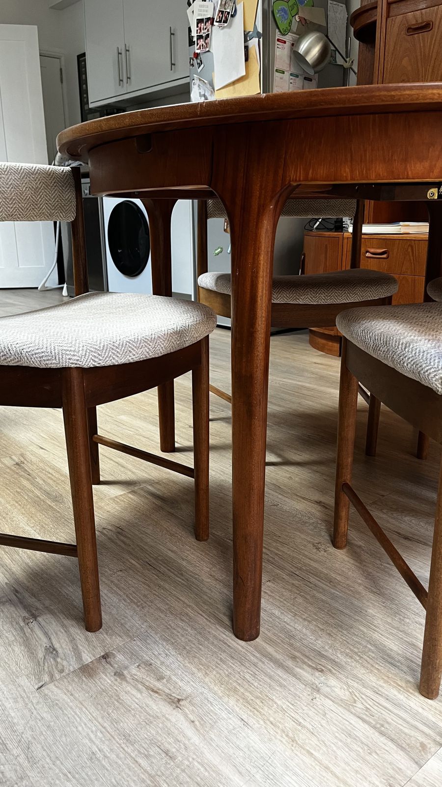 photo vinterior Mid Century McIntosh Vintage Extending Dining Table & 4 Chairs Roundette