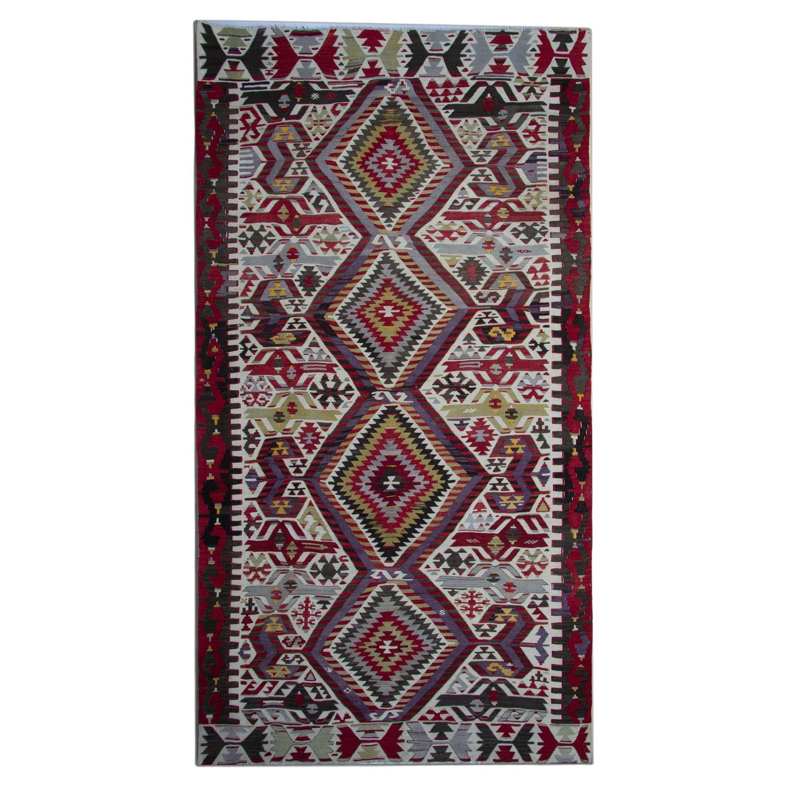 Tapis kilim turcs, tapis d'époque, tapis géométriques faits main