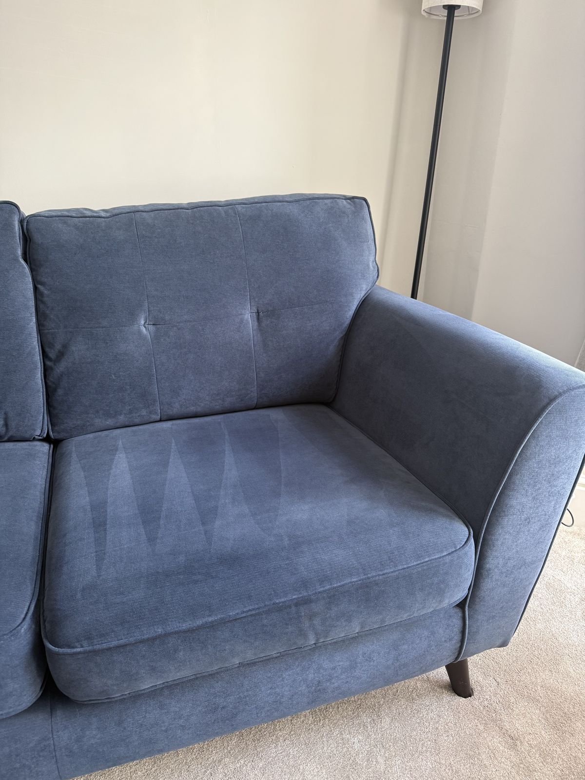 600.0 Denim Blue Fabric Sofas photo