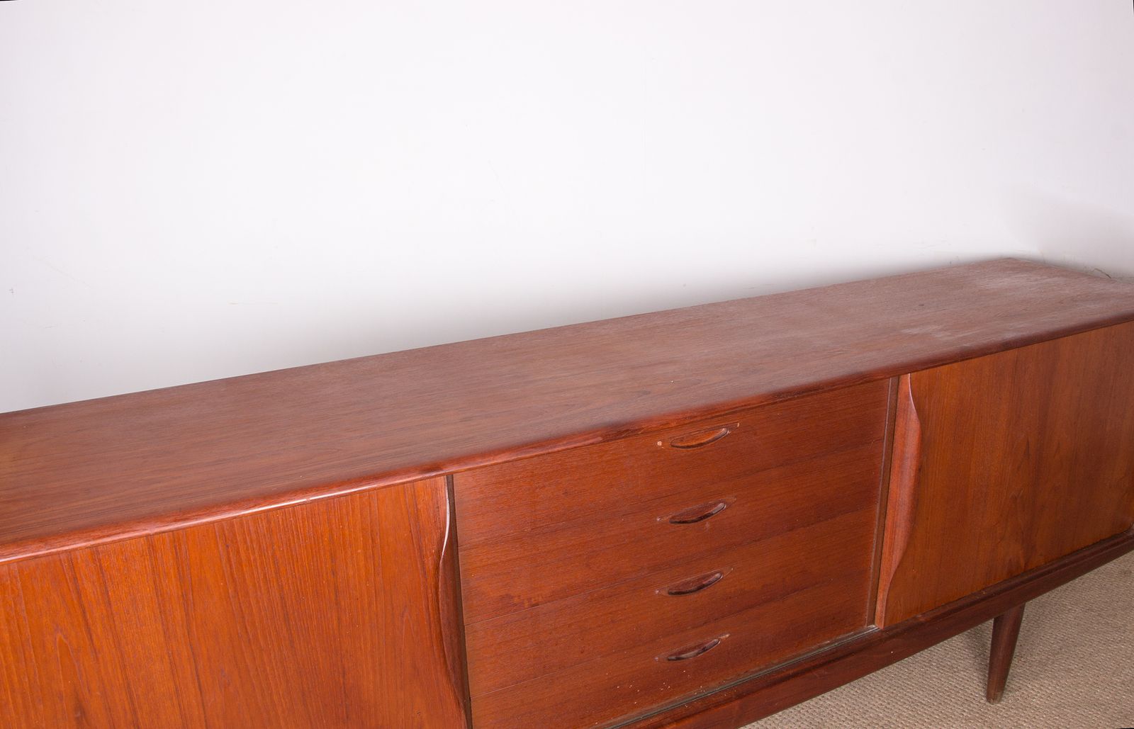 photo buy Danish Teak Sideboard By Henry Walter Klein For Bramin 1960.