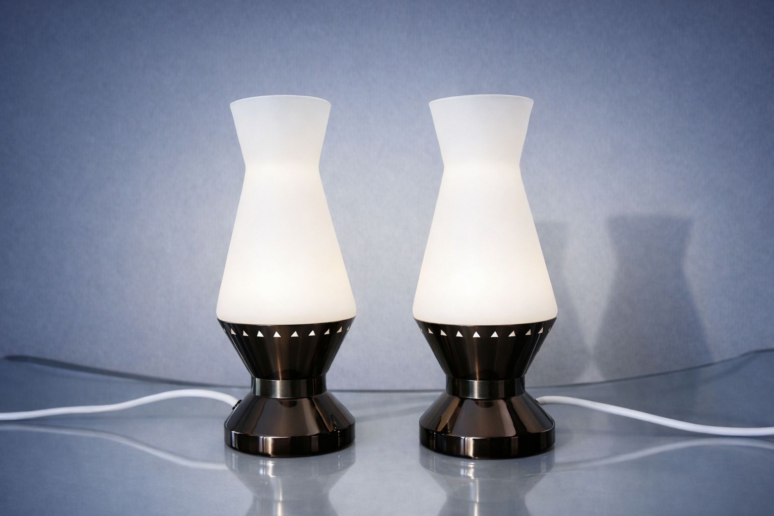 Stilnovo   Paar Tafellampen   Mod. 8057   Italië '60