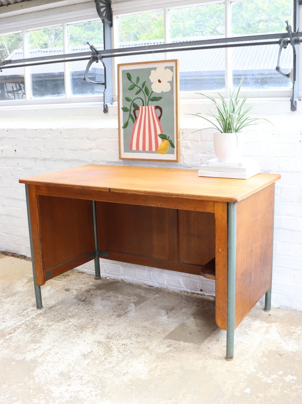 Beautiful Vintage French Jean Prouvé Desk photo vinterior