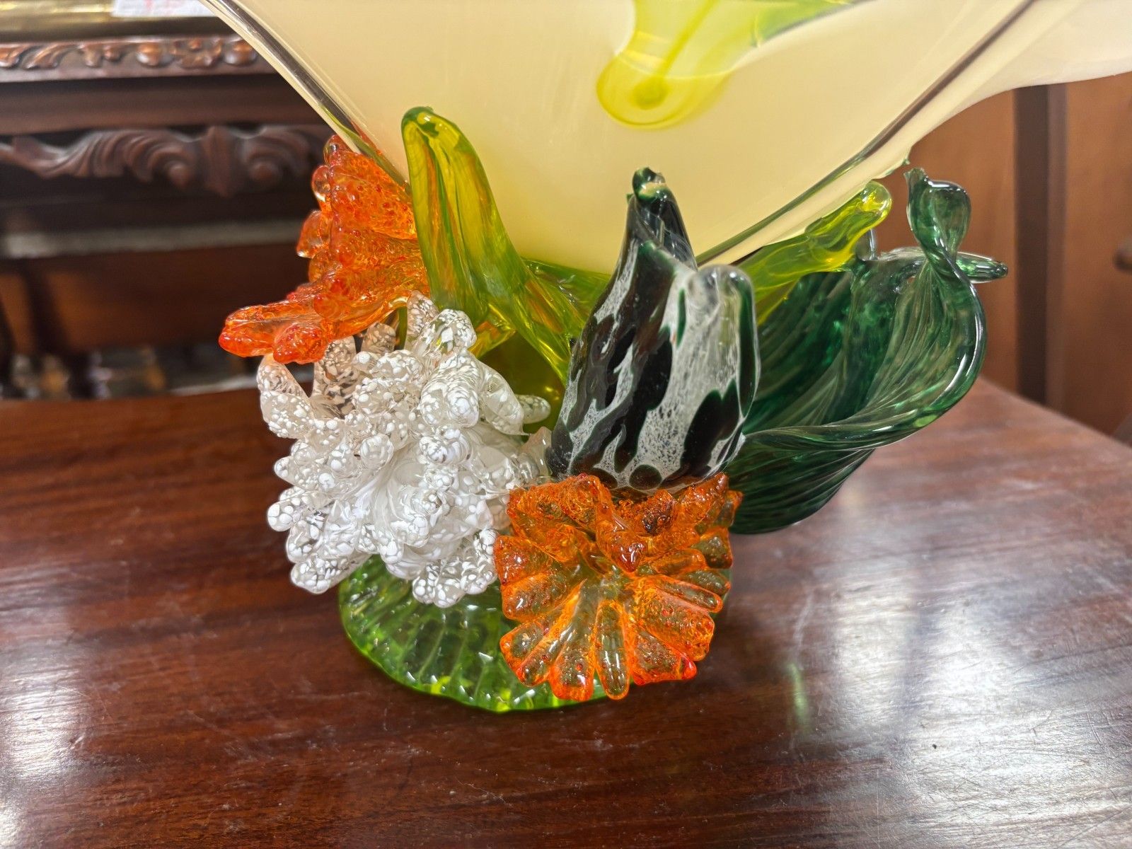 photo buy Stunning 2003 Tina Cooper Great Barrier Reef Collection Art Glass Vase/ Bowl