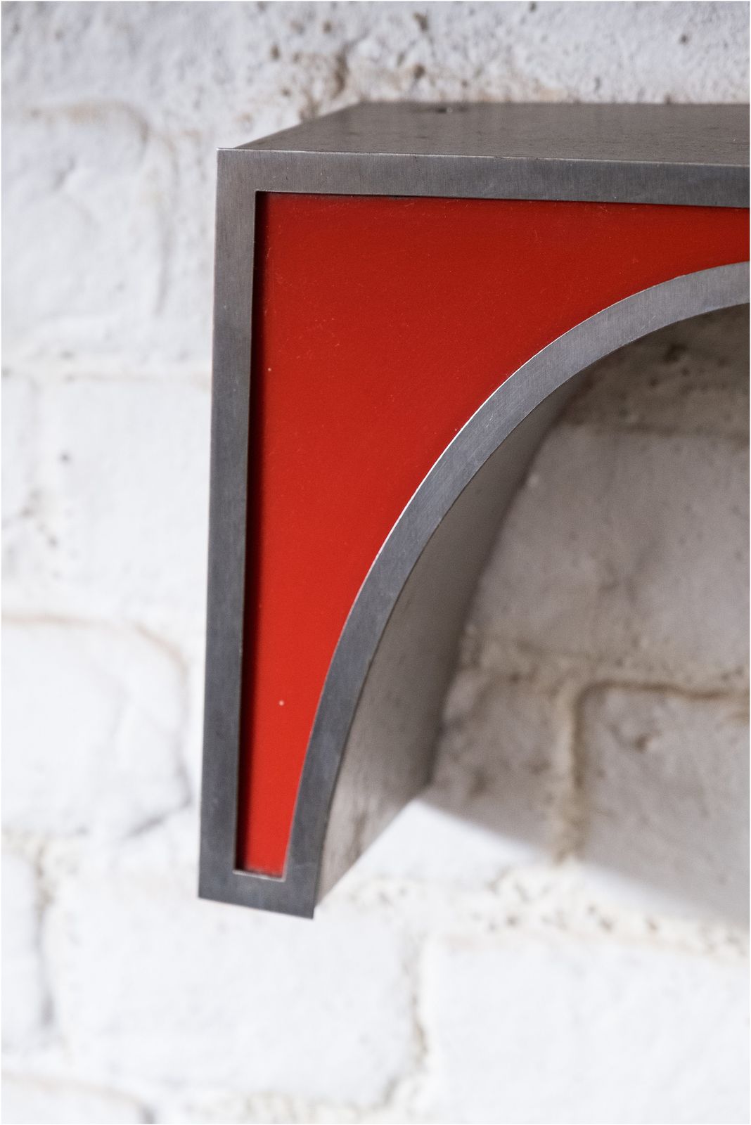 Vintage Metal & Red Perspex Letter ’T’ (978) photo for sale