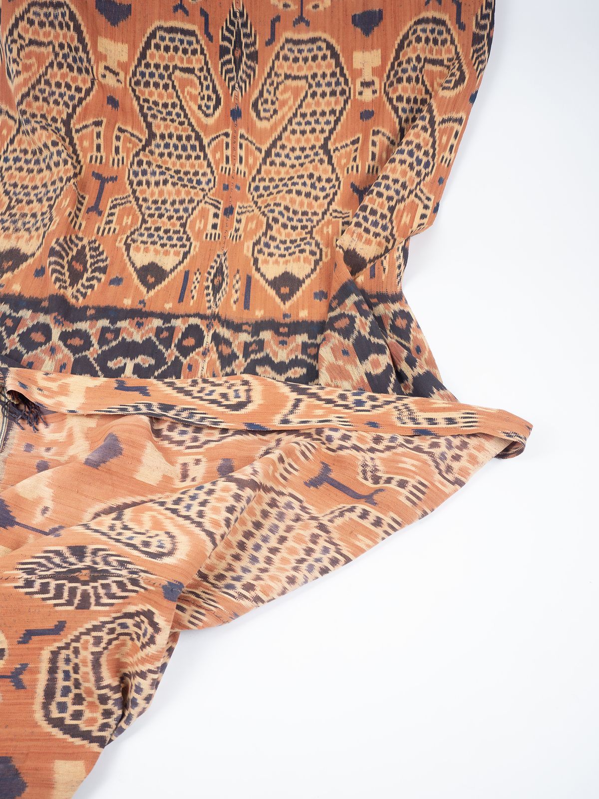 Sumba Ikat Panel With Lizards, 1950s photo vintage