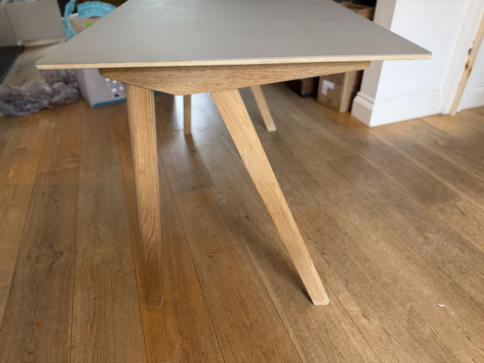 Hay Copenhague 90 Desk   Soap Treated Oak / Grey Top photo vintage