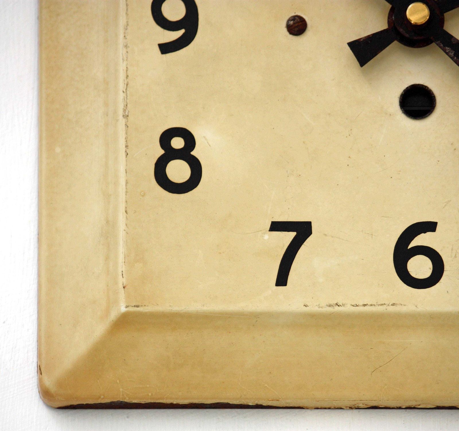 Vintage Japy Wall Clock   23cm French Tin Metal Retro Shabby Chic Art Deco Clock Toleware Gift Off The Wall Clocks photo Home Decor