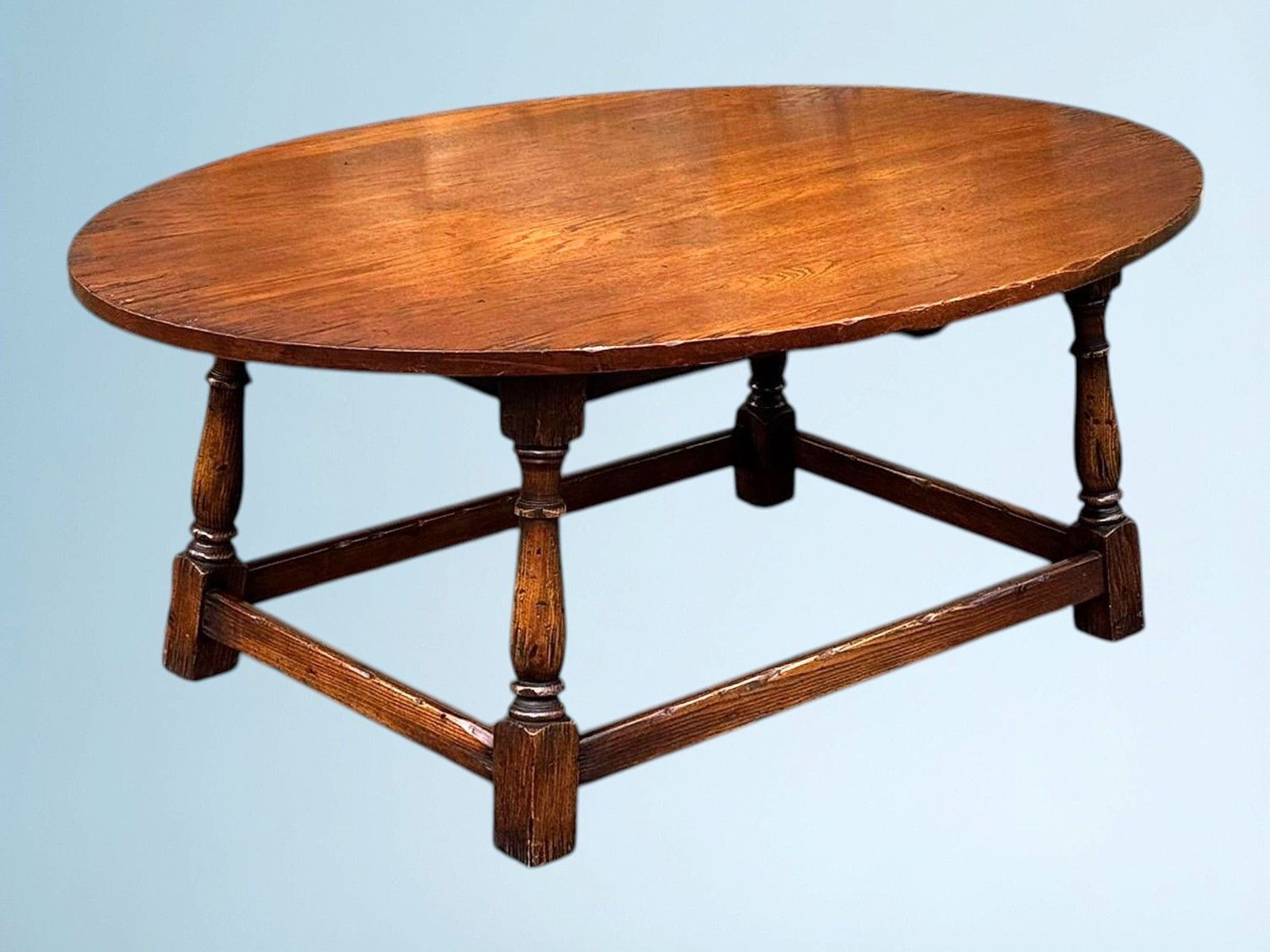 Large Solid Oak Coffee Table photo for sale