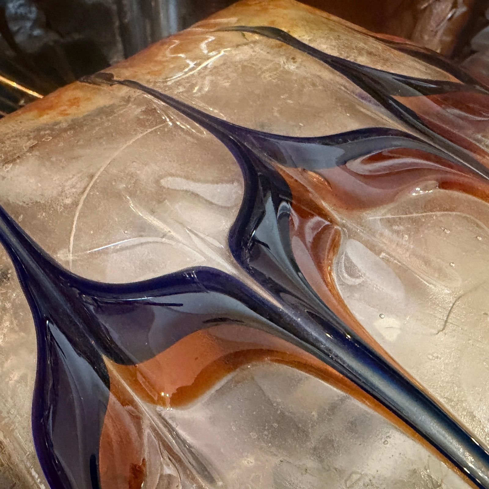 1960s Mid Century Modern Orange And Blue Ceiling Light By Nason For Mazzega photo furniture