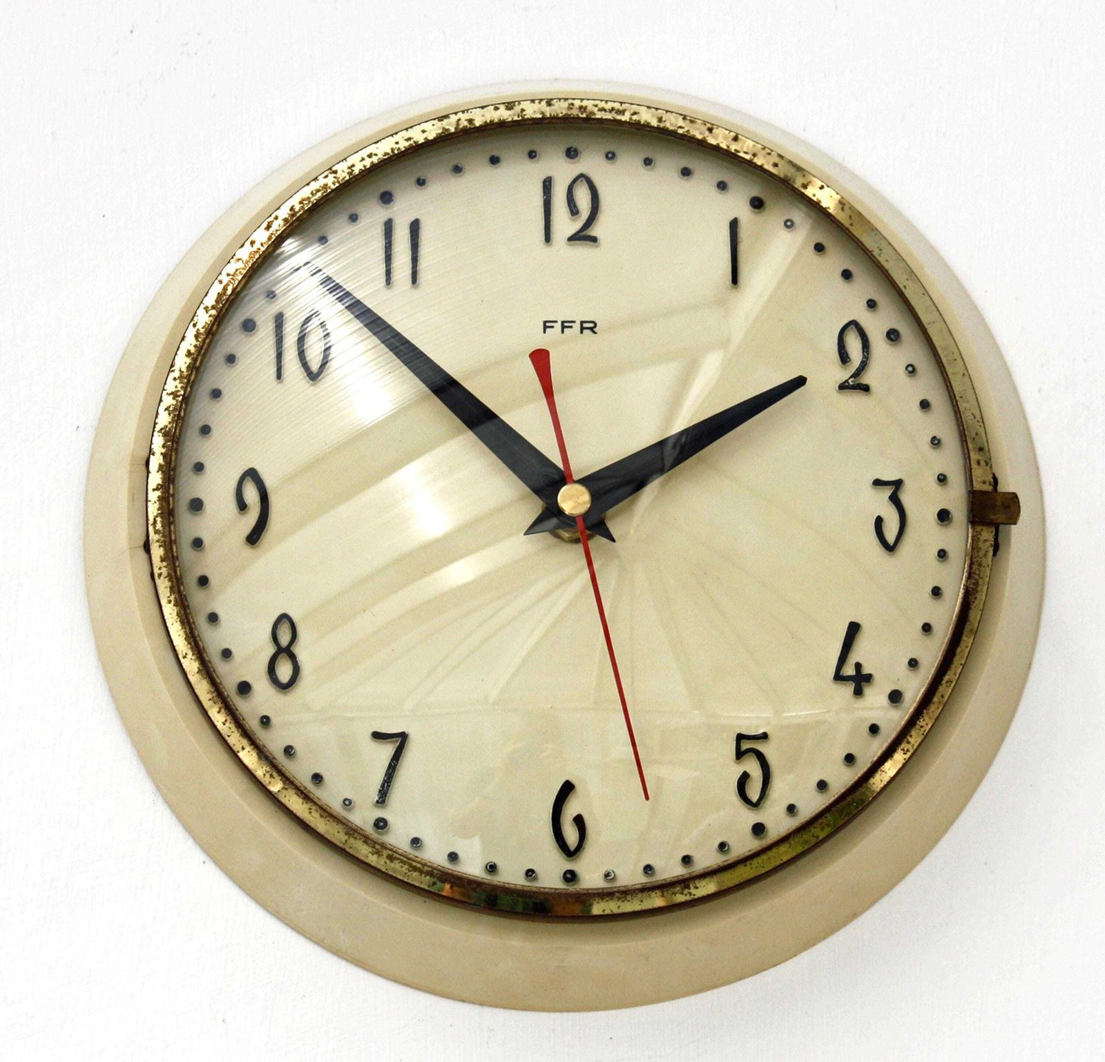 Vintage French Wall Clock   20cm Ffr Bakelite Retro Mid Century Style Clock French Clock Gift Off The Wall Clocks Otwclocks      5 Out Of 5 Stars Disp photo furniture