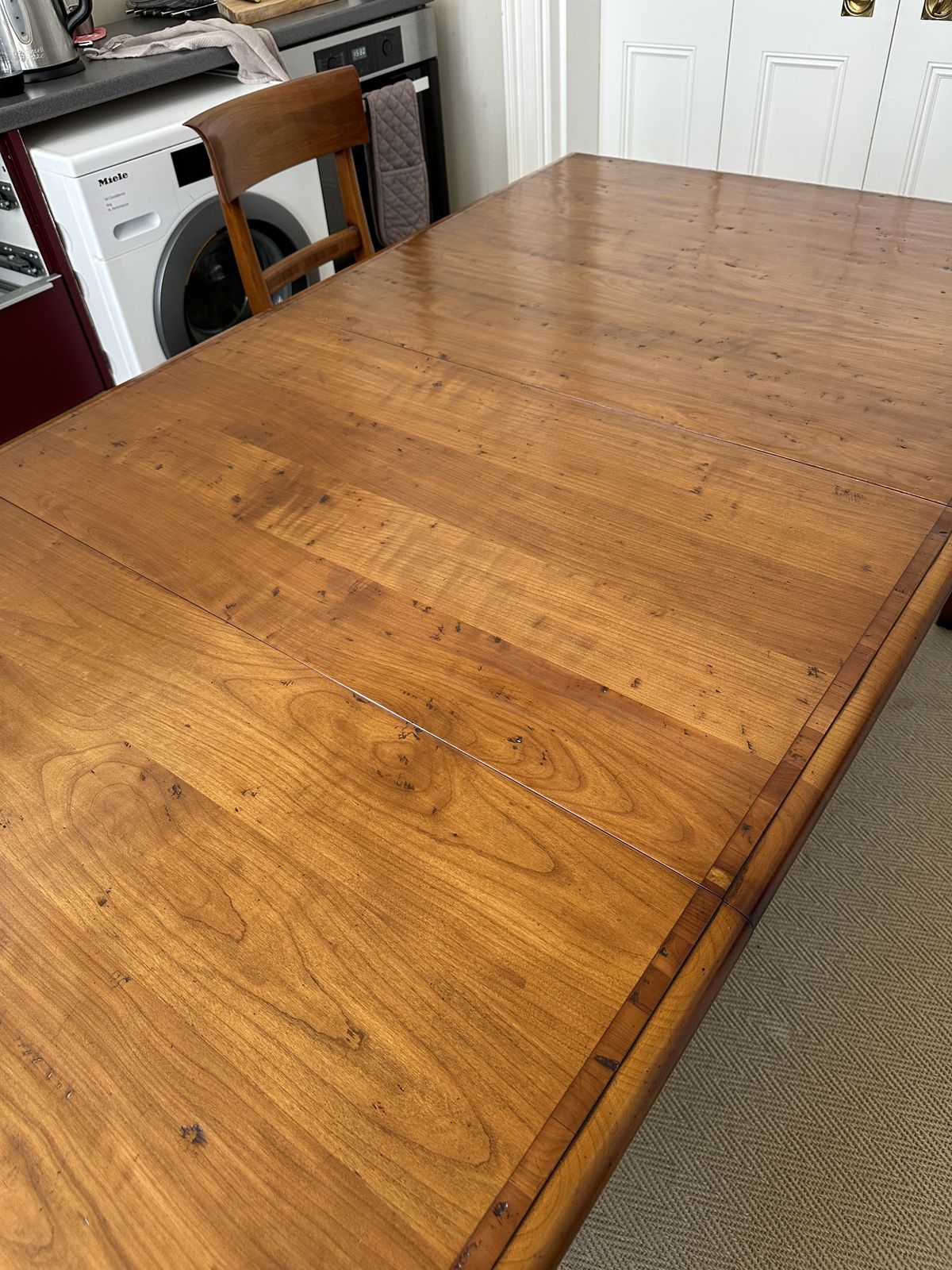 Cherry Wood Dining Table And Chairs Set