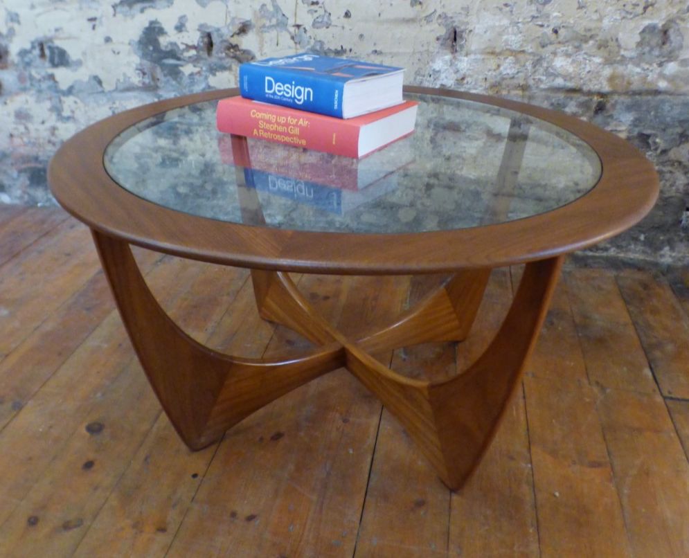Vintage G Plan Teak Glass Coffee Table Mid Century Astro Style Retro Uk Delivery