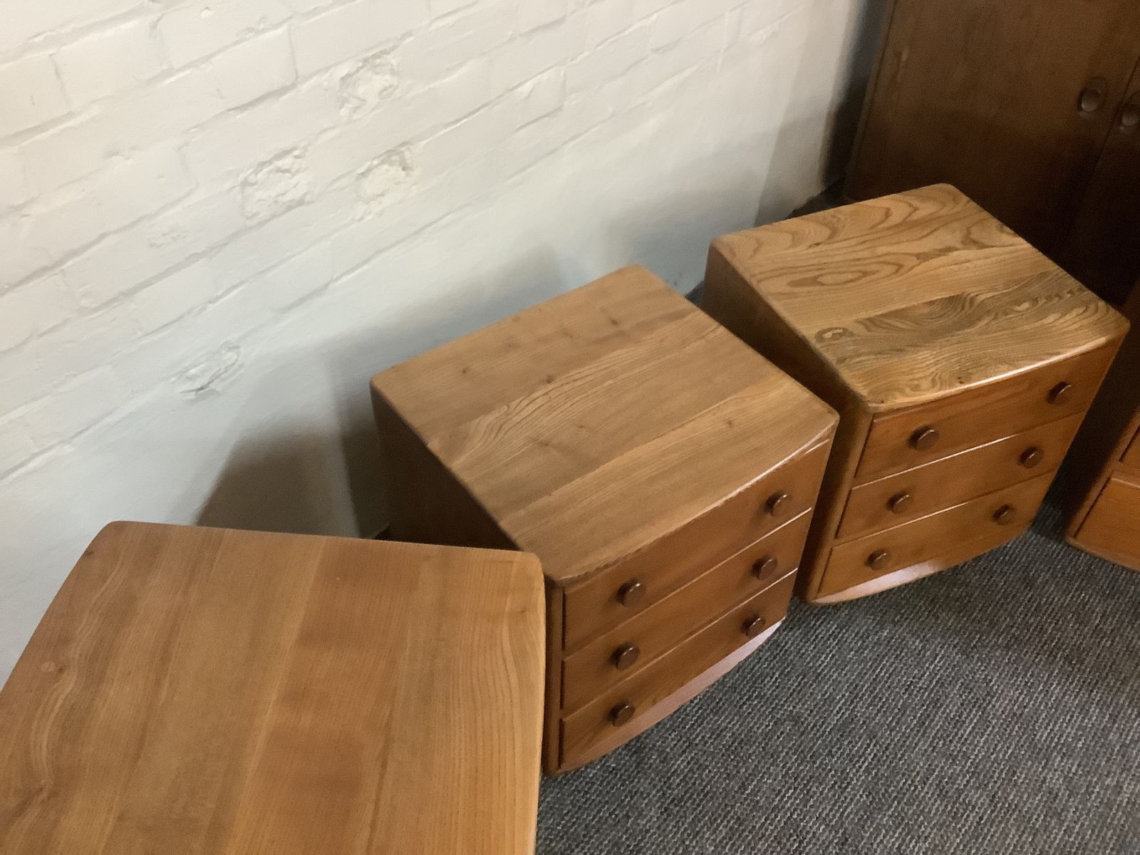 Ercol Bedroom Furniture Suite. Early Windsor Models Produced England 1956. photo for sale