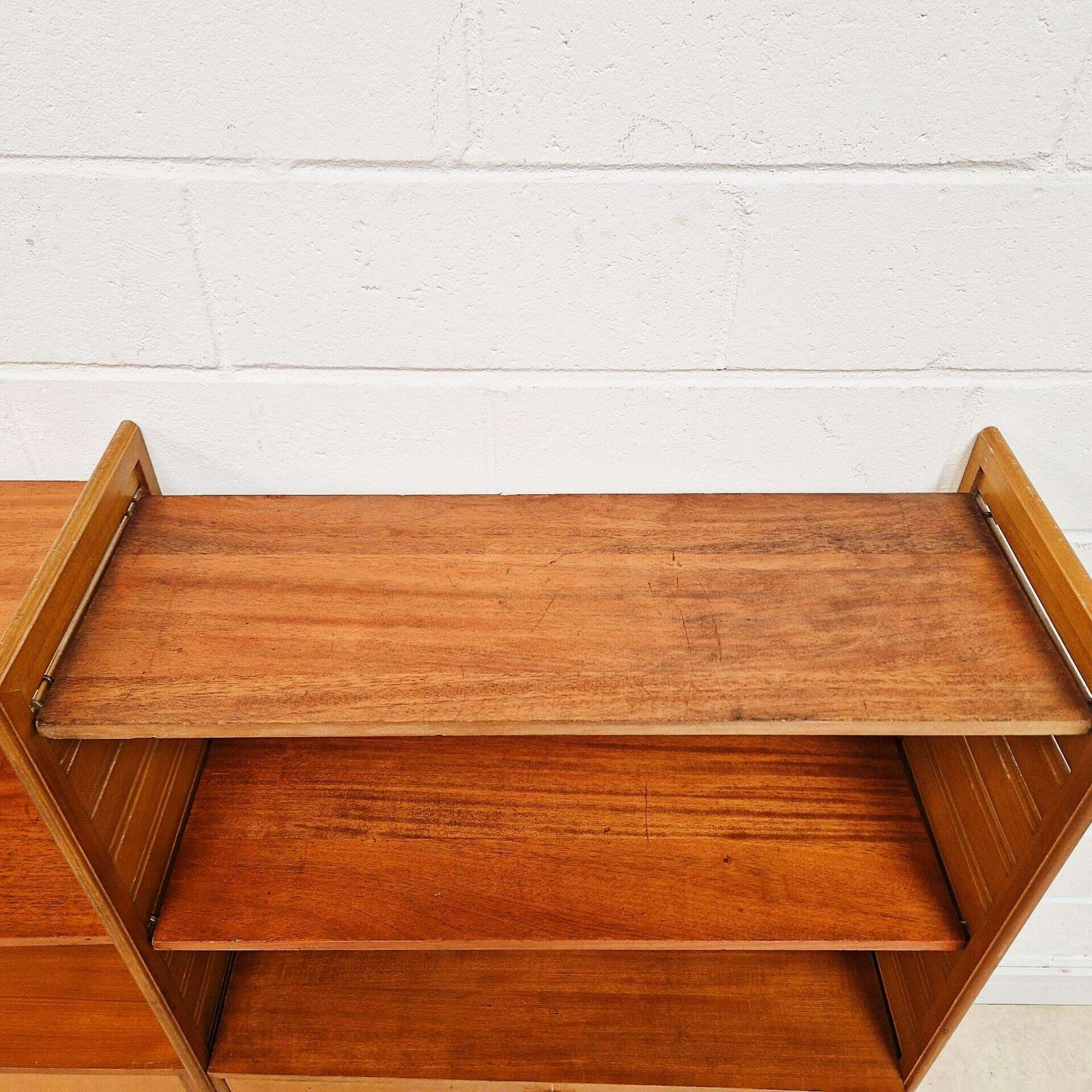 photo furniture Staples Ladderax Vintage Mid Century 1960s Danish Design 2 Bay Cabinet Shelf Modular System Pg215