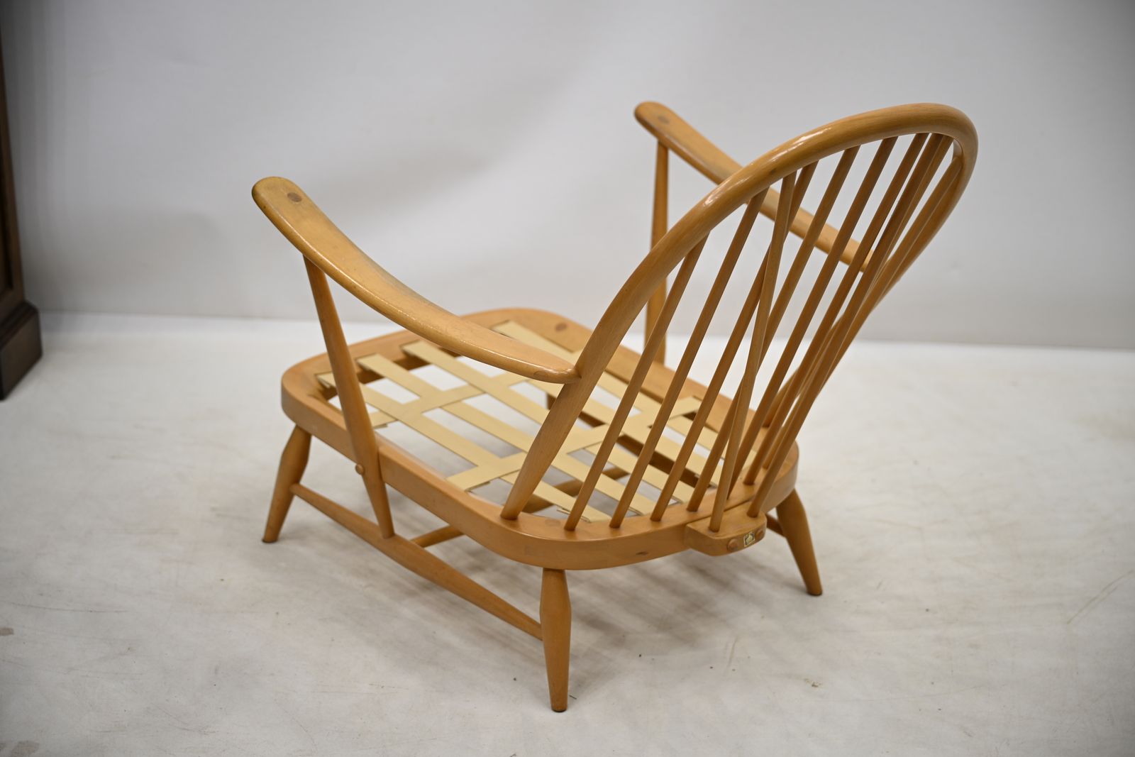 photo vintage Ercol Windsor Easy Chair Model 203 1970s New Webbing Light Finish Free Delivery*