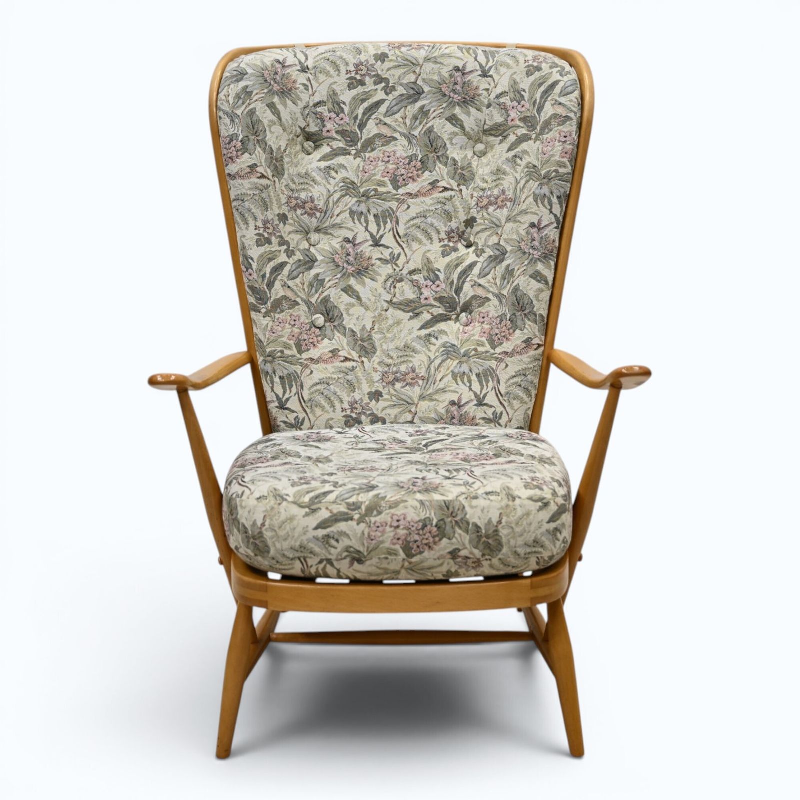 Ercol Evergreen Easy Chair Armchair Light Finish Model 478 Free Uk* Delivery photo furniture