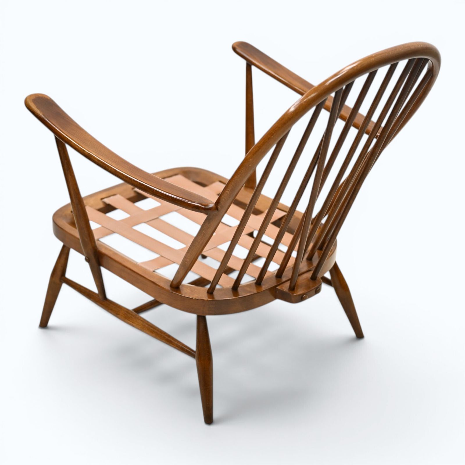 photo buy Ercol Windsor Easy Chair Model 204 1970s Good Webbing Dark Finish Free Delivery
