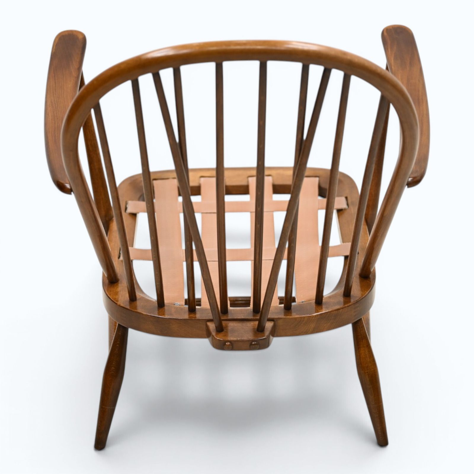 photo vintage Ercol Windsor Easy Chair Model 204 1970s Good Webbing Dark Finish Free Delivery