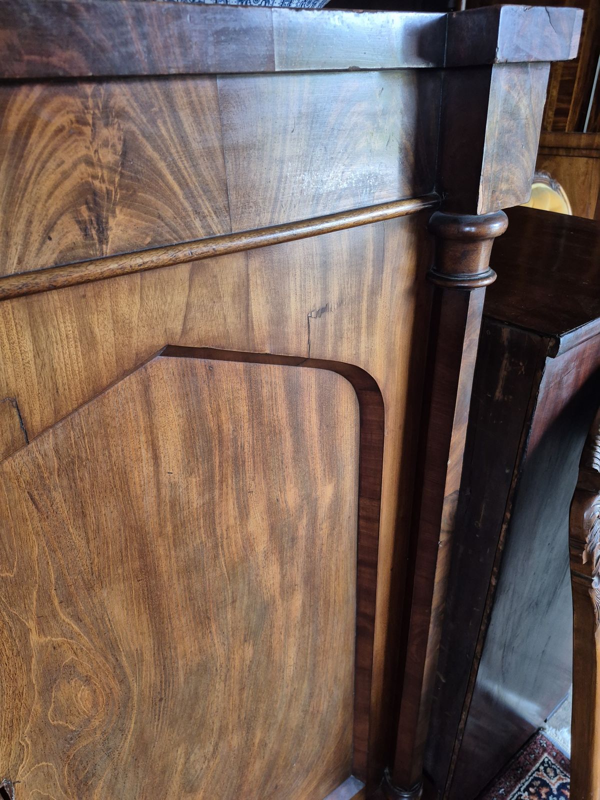 Victorian Flame Mahogany Cupboard