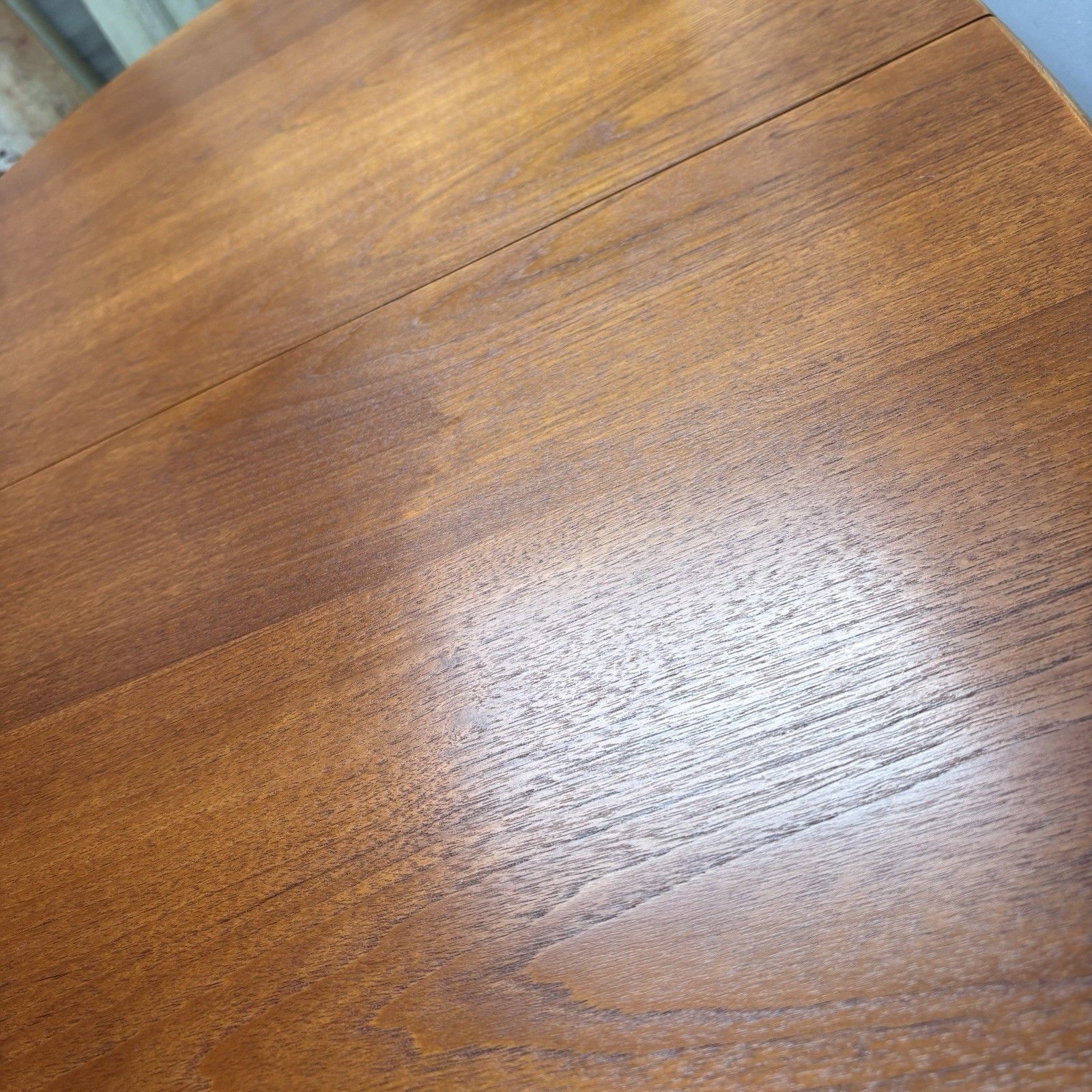 Compact Midcentury Oval Extending Teak Dining Table By Jentique C.1960s photo buy