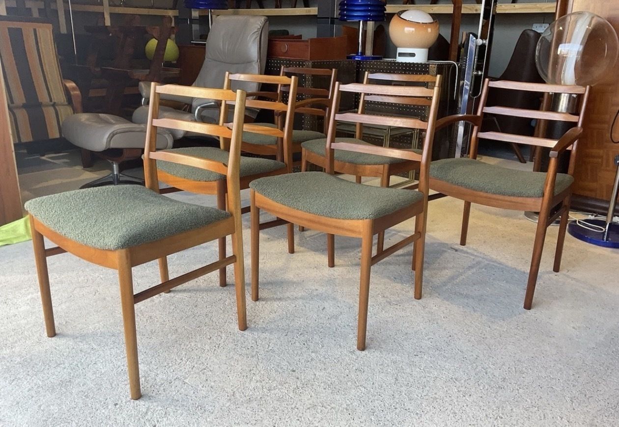 Set Of 6 Dining Chairs By McIntosh Mid Century Vintage Danish Style photo furniture