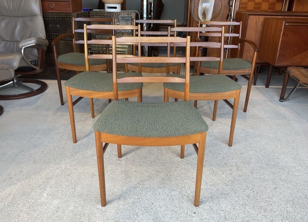 Set Of 6 Dining Chairs By McIntosh Mid Century Vintage Danish Style photo buy