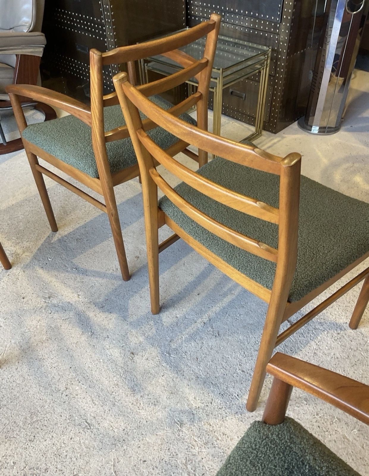 Furniture Set Of 6 Dining Chairs By McIntosh Mid Century Vintage Danish Style photo