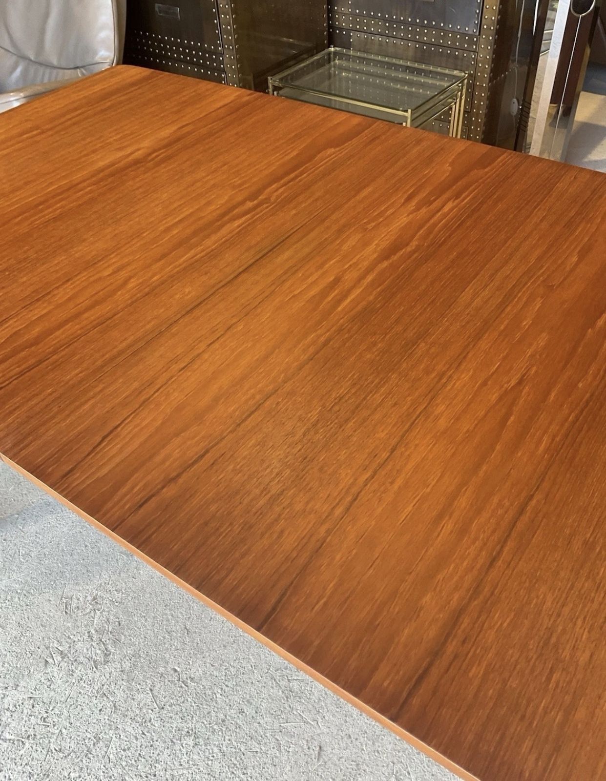 Furniture Mid Century T3 Teak Macintosh Double Extending Dining Table 1970s photo