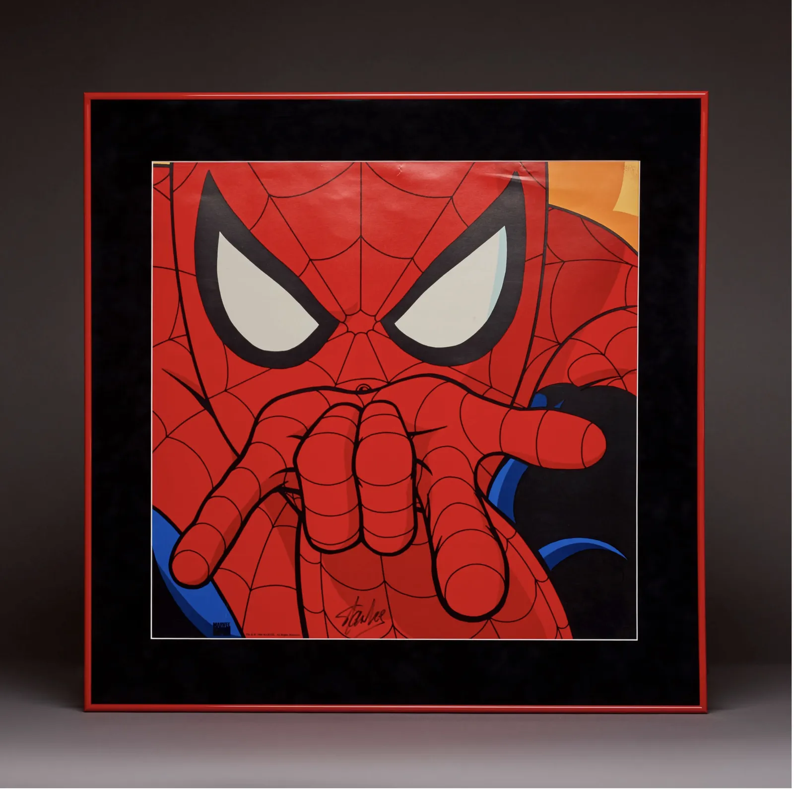 Spider Man Classic Poster Display Signed By Stan Lee
