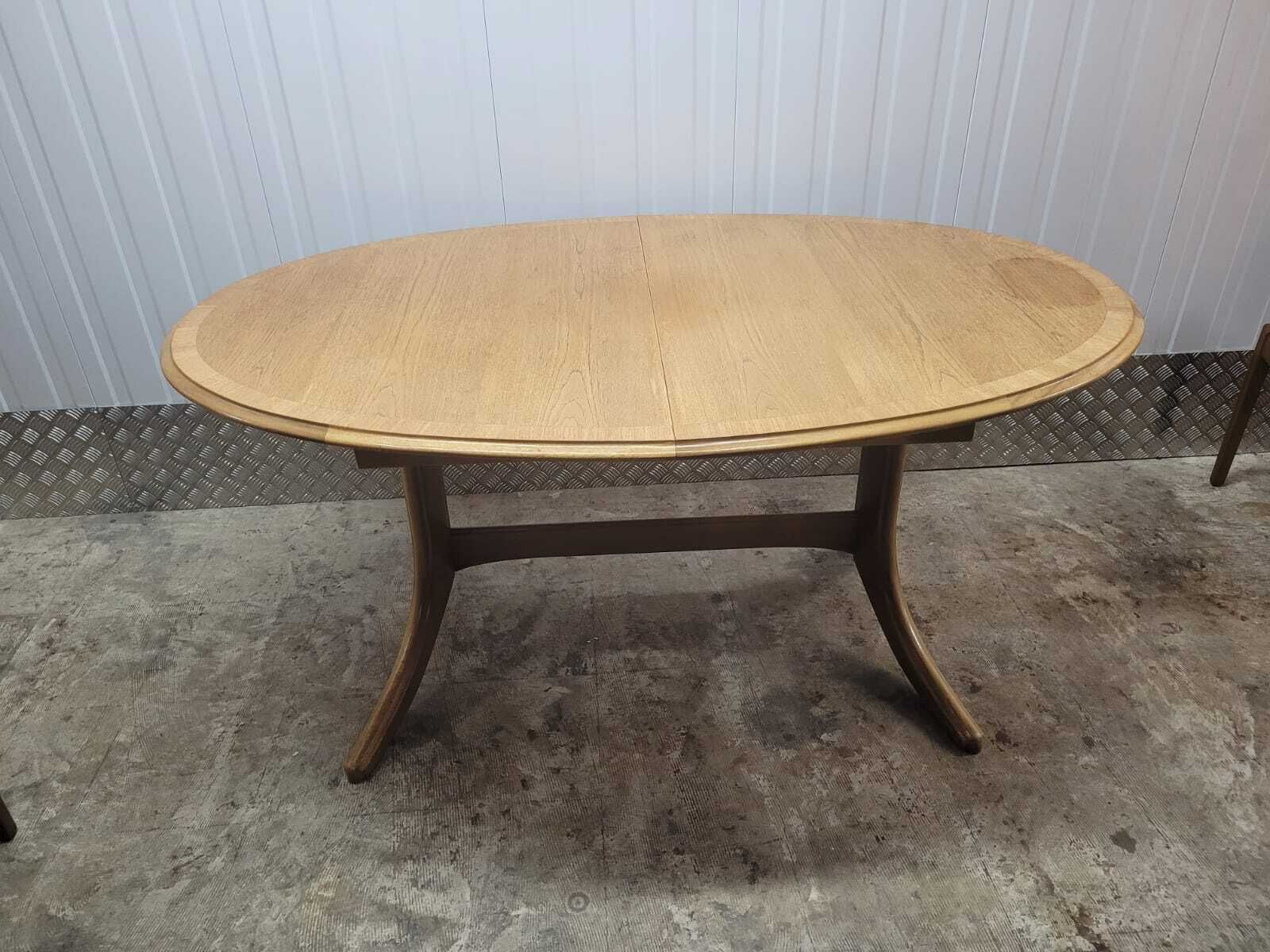 Nathan Extendable Dining Table And Five Chairs Mid Century photo 250.0