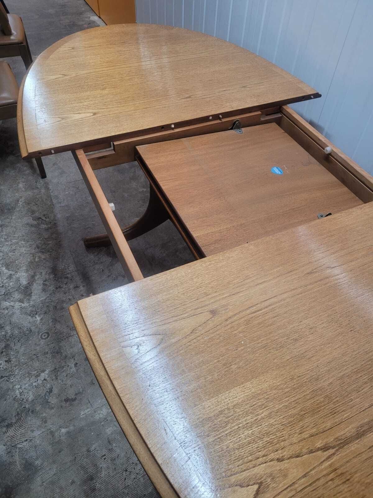 Nathan Extendable Dining Table And Five Chairs Mid Century photo vinterior