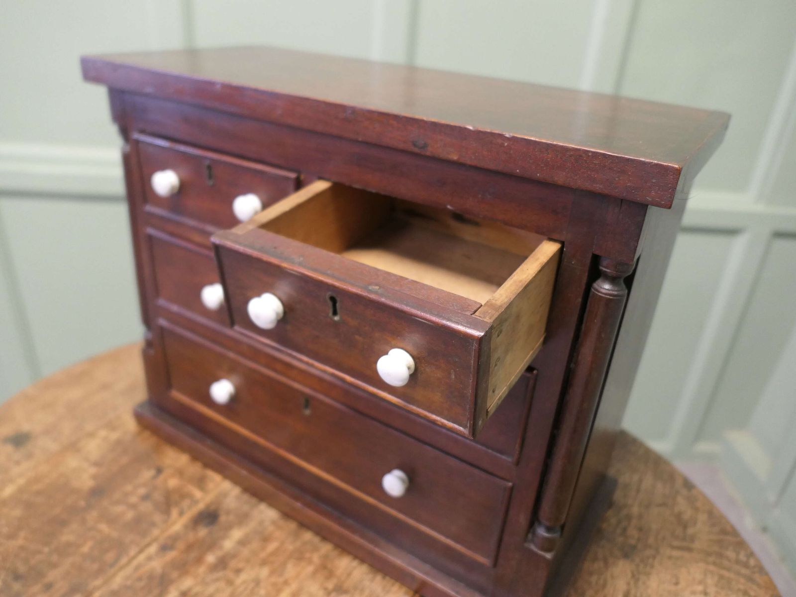 19th Century Miniature Scotch Chest, Apprentice Piece A Very Attractive Piece photo furniture