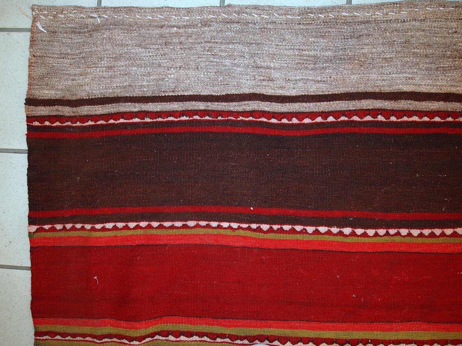 Handmade Vintage  Kilim Runner 80cm X 290cm 1950s Wool Rug photo for sale