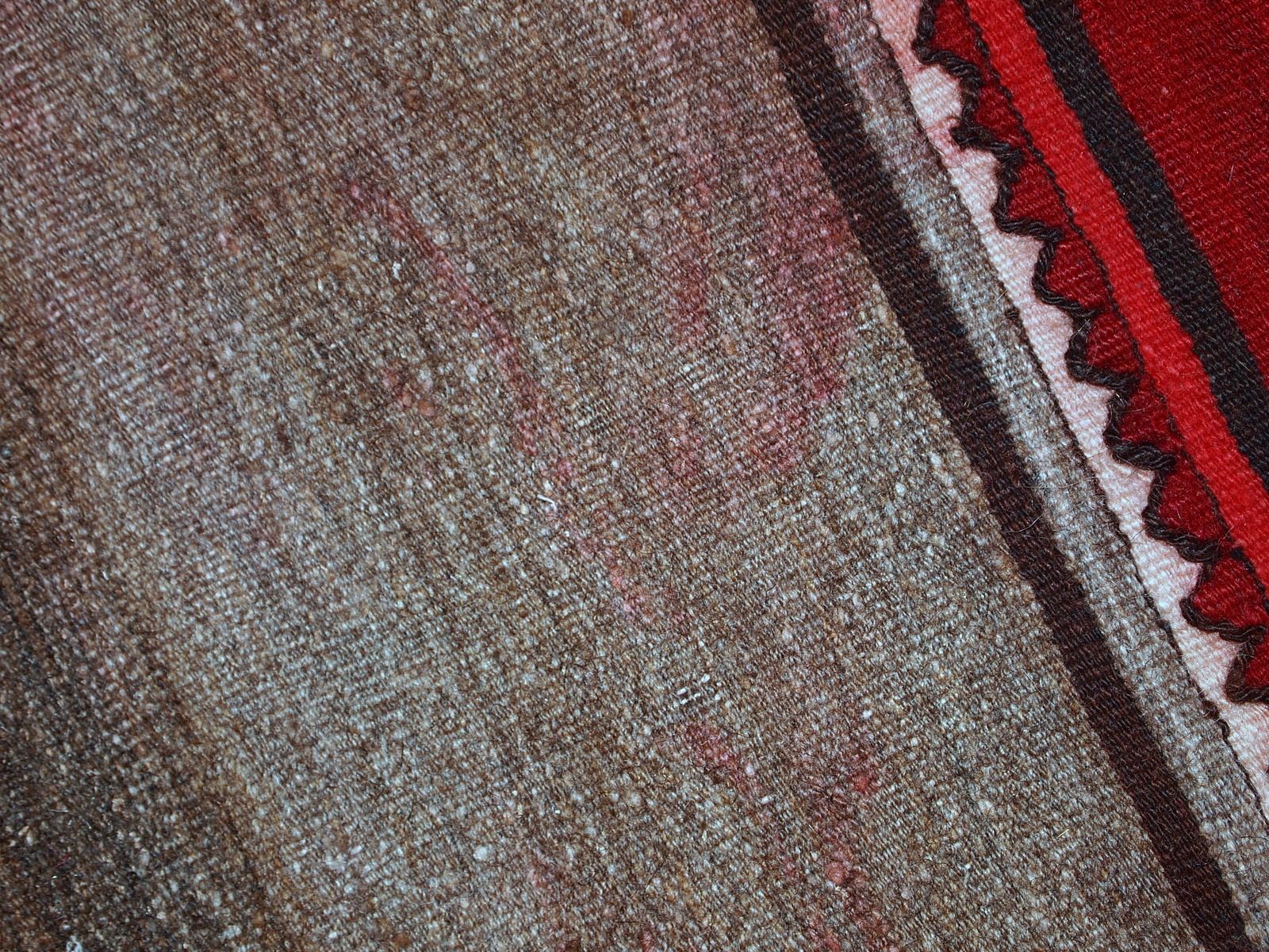 Handmade Vintage  Kilim Runner 80cm X 290cm 1950s Wool Rug photo vinterior