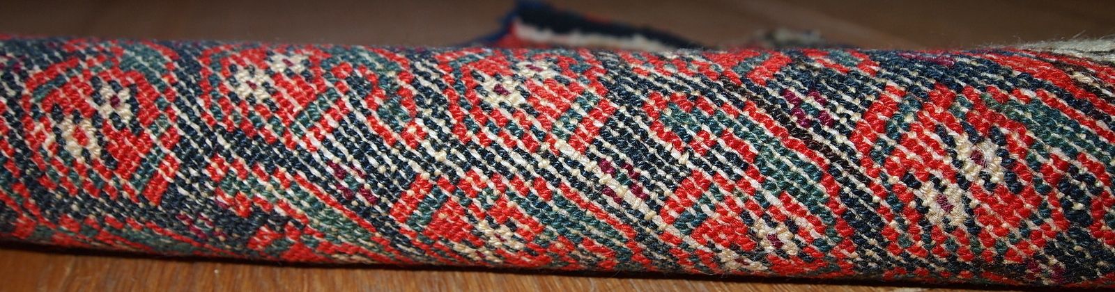 photo furniture Tapis bag face d'époque, fait main, 37 cm x 46 cm, vers 1900