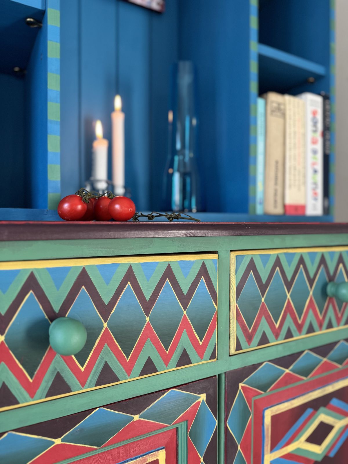 photo vinterior Hand Painted Welsh Dresser