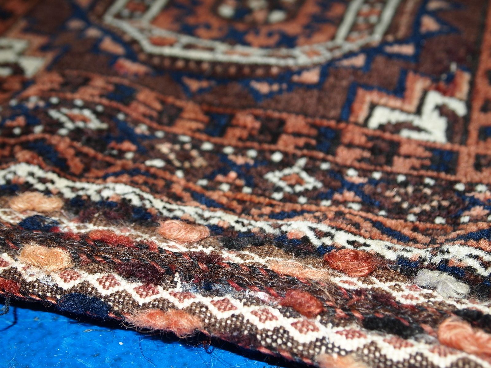 Sac à sel afghan Baluch d'époque, laine, 1,4' x 1,5', années 1900 photo vinterior