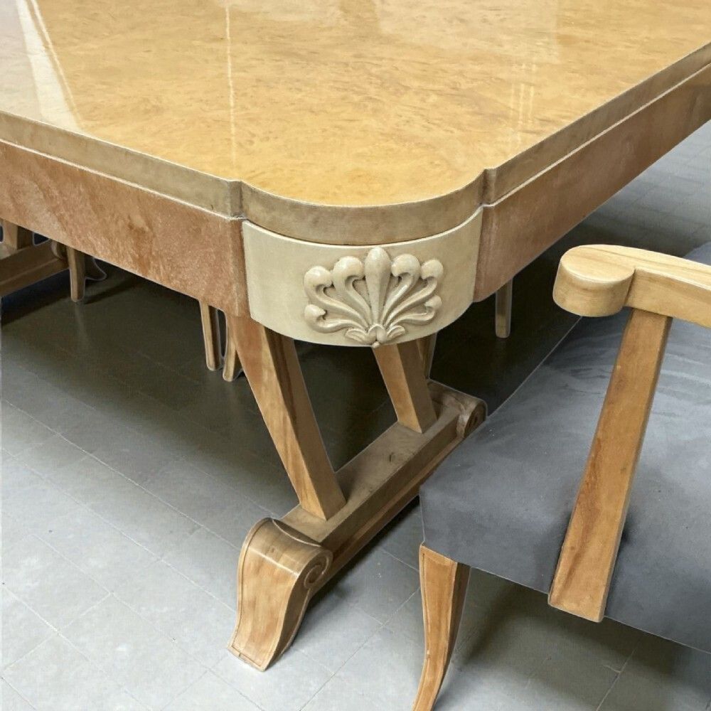 Fine Art Deco Hille Dining Table And Six Chairs photo vinterior
