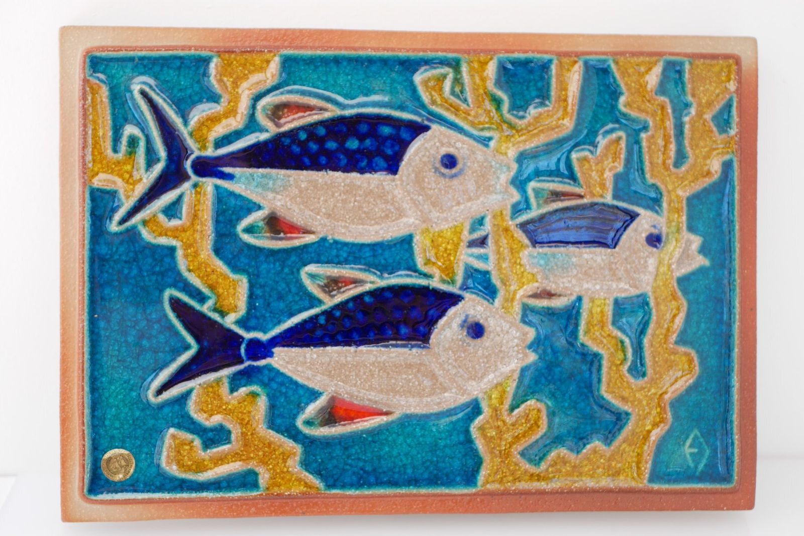 photo vinterior Art mural scandinave Mid-Century, par Einar Johansen pour Søholm, Danemark, années 1960