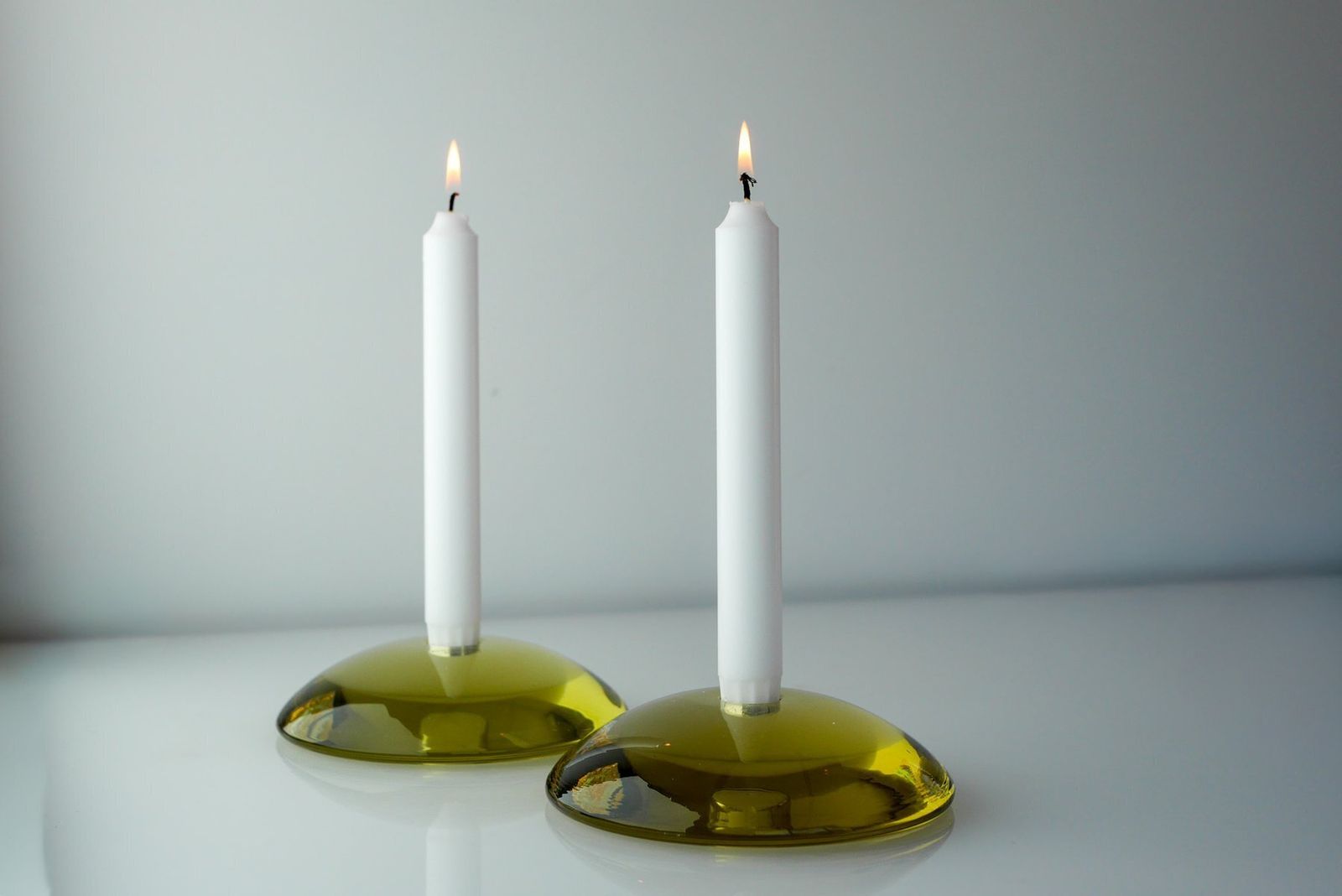 Glass Candleholders By Anne Nilsson For Kosta, 2000s, Set Of 2 photo furniture