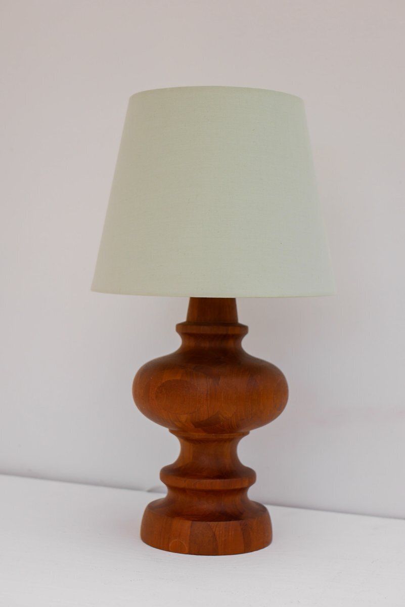 Mid-Century Modern Scandinavische eiken tafellamp van Möllers photo 610.0