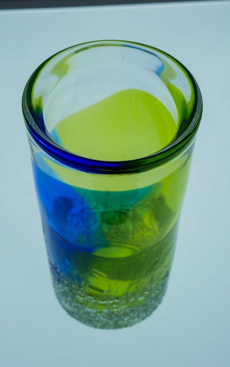 615.0 Scandinavisch kunstglas – Unik vaas van Göran Wärff voor Kosta Boda, Zweden, jaren 1980 photo