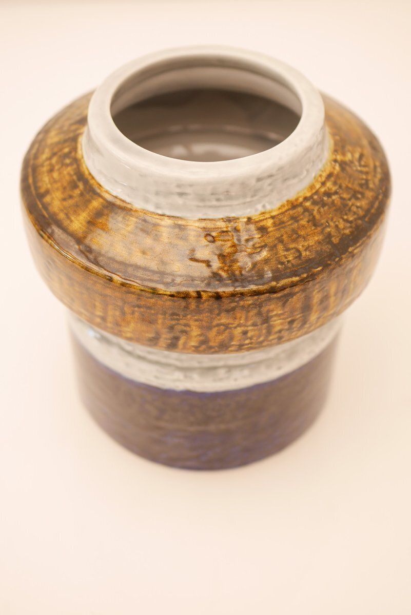 Vase Titus Pottery Rörstrand par Olle Alberius, Suède, années 1960 photo vintage