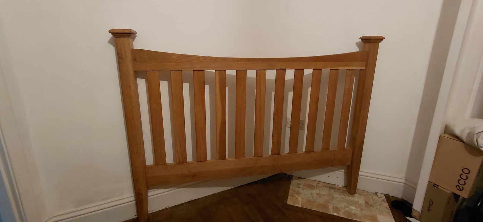 Vintage Style Custom Solid Oak King Size Bedframe And Boards 1920s Style photo for sale