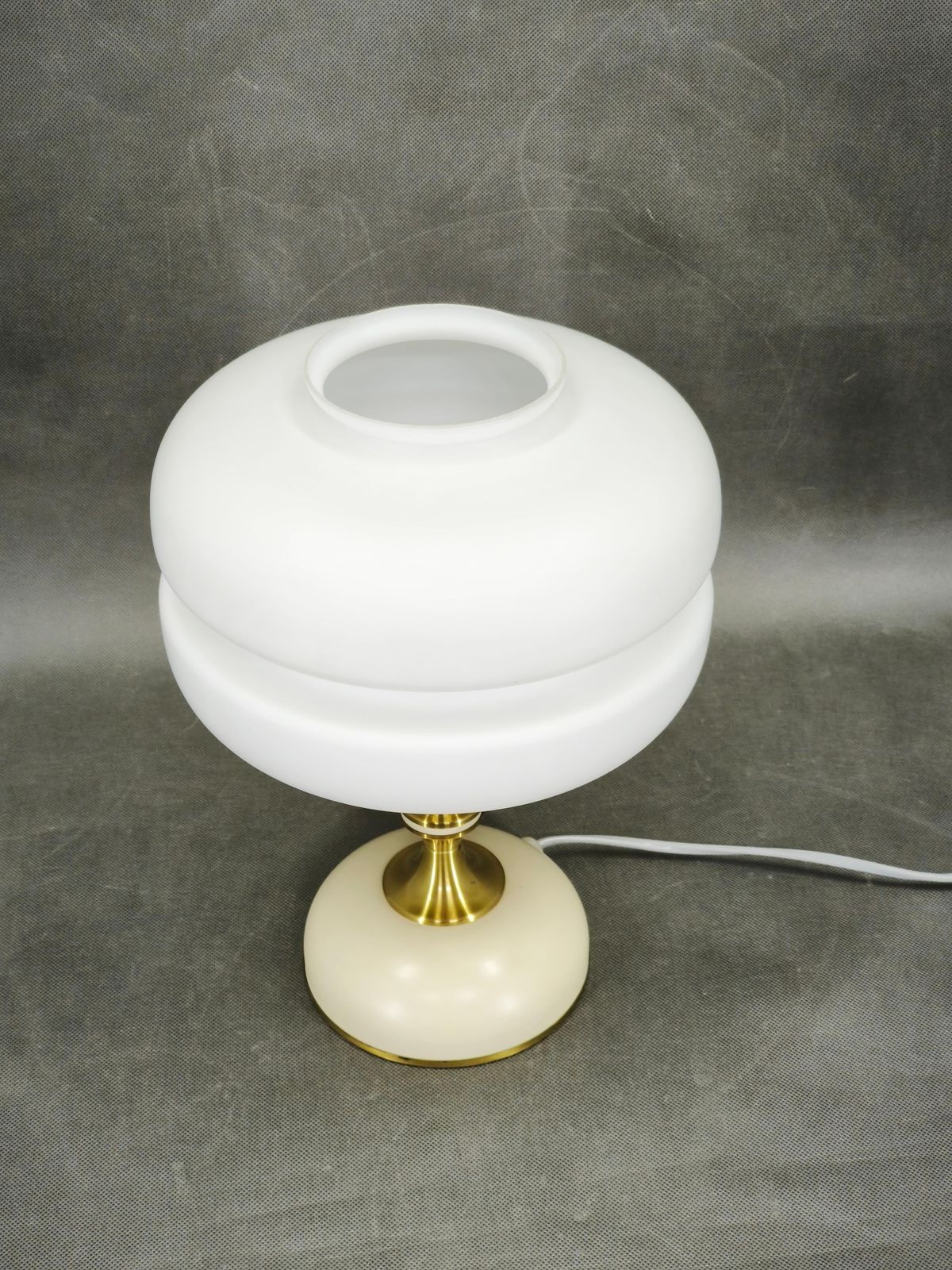 photo for sale Napako Opaline Glass Table Lamp, Czechoslovakia, 1970s